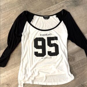 Bebe long sleeve tee shirt S